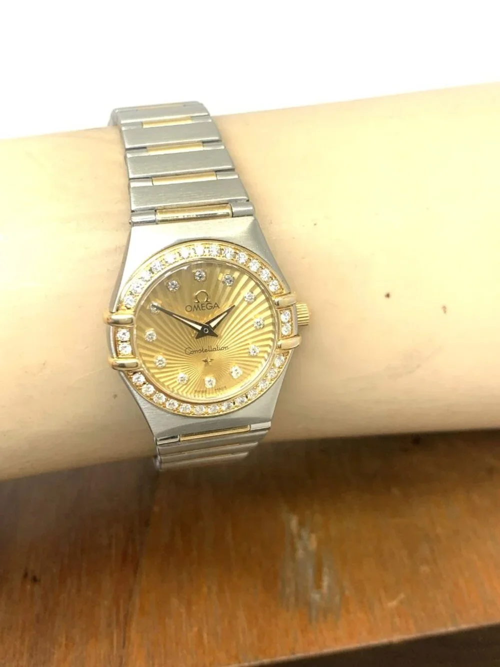 Omega Constellation Women's Watch 160 Years Anniversary Diamond 18K Gold & Steel